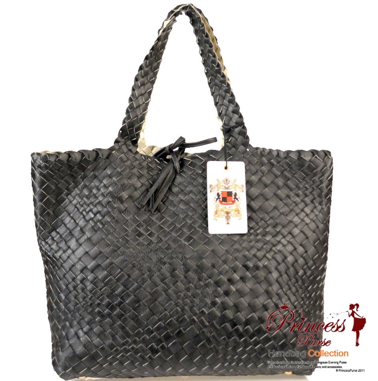 Original Design Unique Weaved Pattern and Reversible Handbag