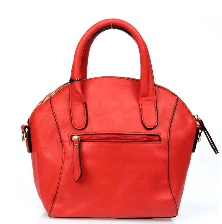 Designer Inspired Small Faux Leather Handbag wRhinestone Decor