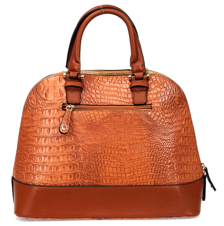 Designer Inspired Faux Croc Leatherette Handbag