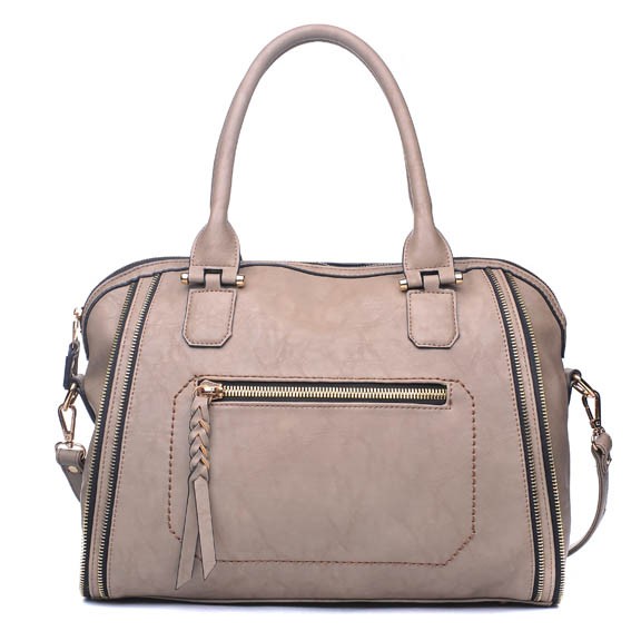 UE Original Style Vegan Leather Handbag - Huntley 10339 - Grey ...