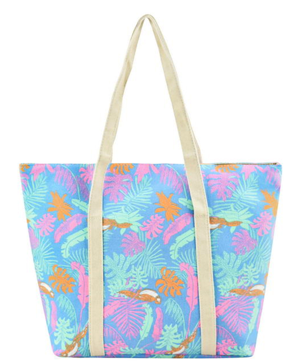 Designer Tropical Canvas Tote Bag FC00532: Wholesale Handbags | Fashion ...
