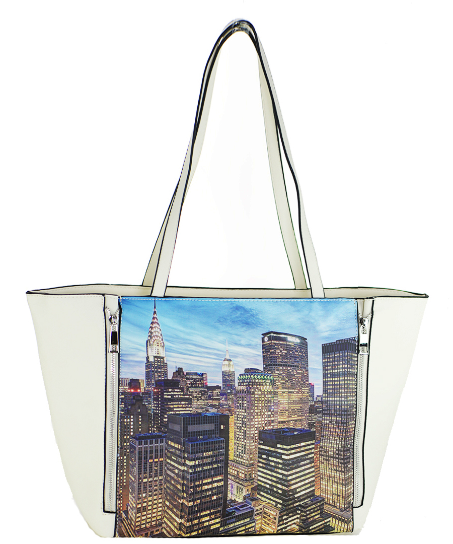 Large Tote Womens Magazine Purse Handbag A81053 -4 WHITE: Wholesale ...