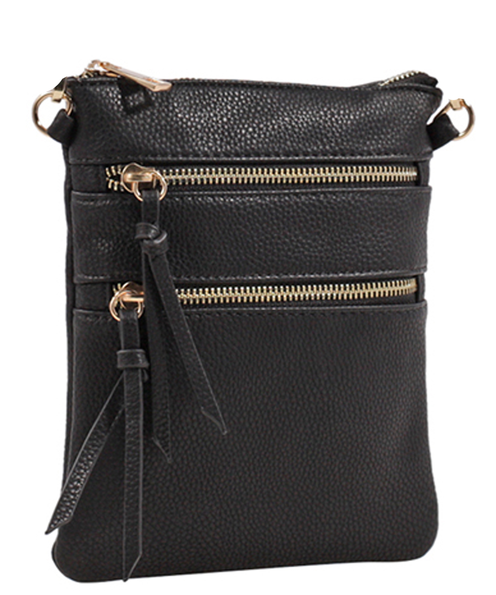 Women's Multi Zipper Pocket Crossbody Bag BS2231