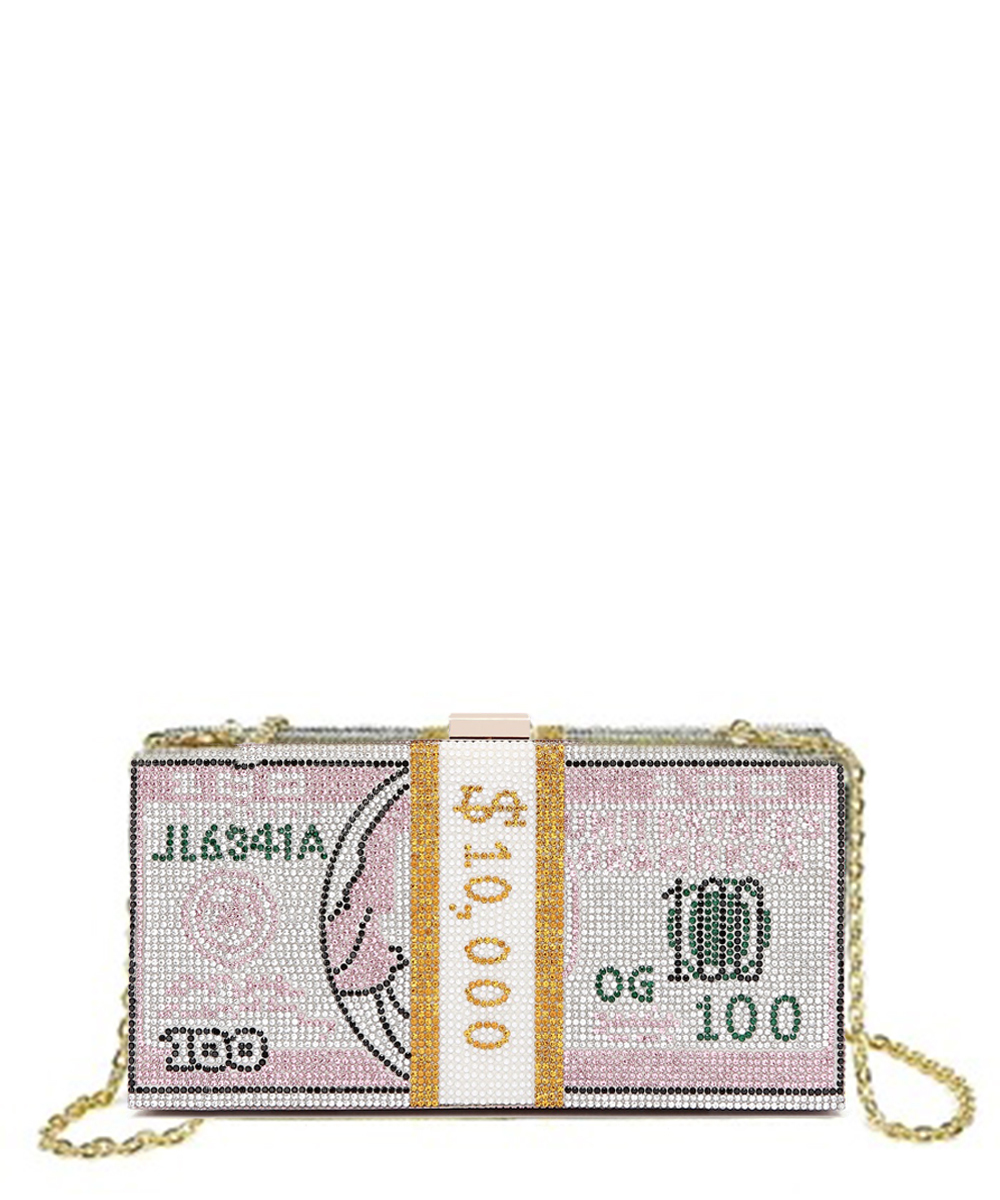 Leb1382 Cash Wedding Dinner Party Chain Shoulder Handbag Women Rhinestone Dollar  Bill Purse Clutch Box Luxury Diamond Money Bag - China Dollar Clutch Bag  and Diamond Money Bag price | Made-in-China.com
