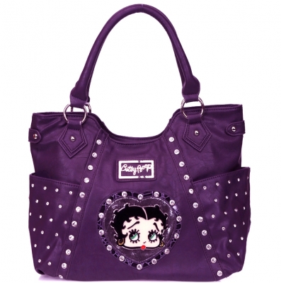 Original Betty Boop Handbag w/ Rhinestone Decor: Wholesale Handbags ...