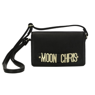 Moon Chris Petite Style Faux Leather Mini Crossbody Bag 33791 - Black