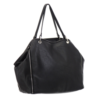 Urban Expressions Private Party Vegan Leather Handbag 35729 - Black
