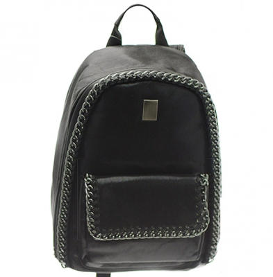 Chain Faux Leather Backpack LOVE123  38016