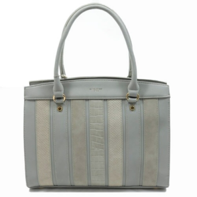 David Jones Faux Leather Handbag 755122 39412 Grey