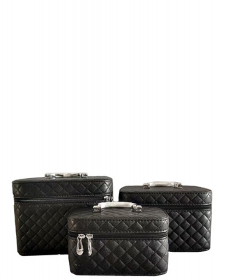 3 Piece Set Quilted Cosmetic Box PMCO-505-1022