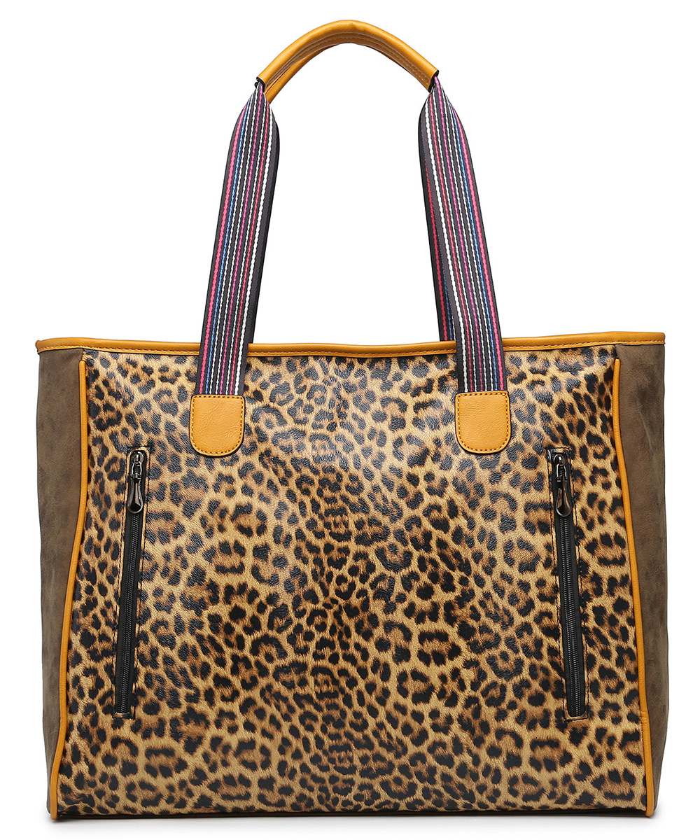 3 in 1 Butterfly Leopard Print Tote Cross Body Value SET MH-BS3658