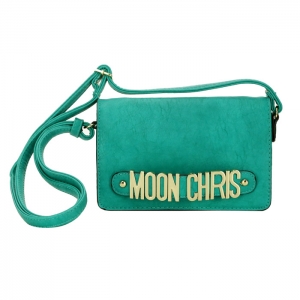 Moon Chris Petite Style Faux Leather Mini Crossbody Bag 33791 - Green