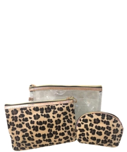 Leopard Cosmetic Bag Set BD402