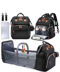 Baby Diaper Bag Backpack with Changing Station VYUB1788LK